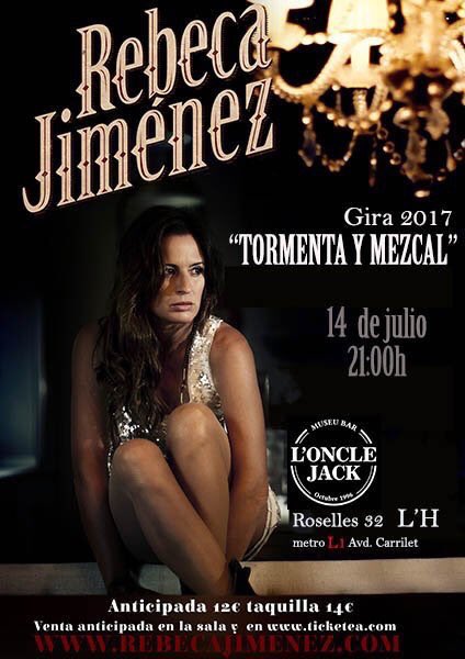 CFBcn_RebecaJ's tweet photo. Sigue el #tormentaymezcaltour ⛈⚡️

14 #Hospitalet @onclejack2
22 #China
27 #Monzón #HotelMasMonzón
28 Madrid @salagalileo
Entradas @ticketea https://t.co/R4TQ8kRAYw
