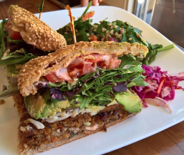 TheMacaccino's tweet photo. This 4th of July celebrate by opting for a vegan spin on a BBQ! An awesome alternative is The Works Burger from Golden Mean Cafe
PC: Phil https://t.co/Ld6tPVaJrn