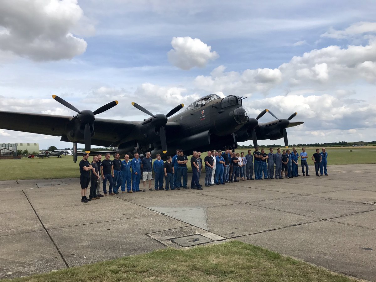 Twigs95's tweet image. The Aircraft Restoration Company Team who lovingly gave 'Leader' her make over. @RAFBBMF @IWMDuxford @Aircraft_ARC