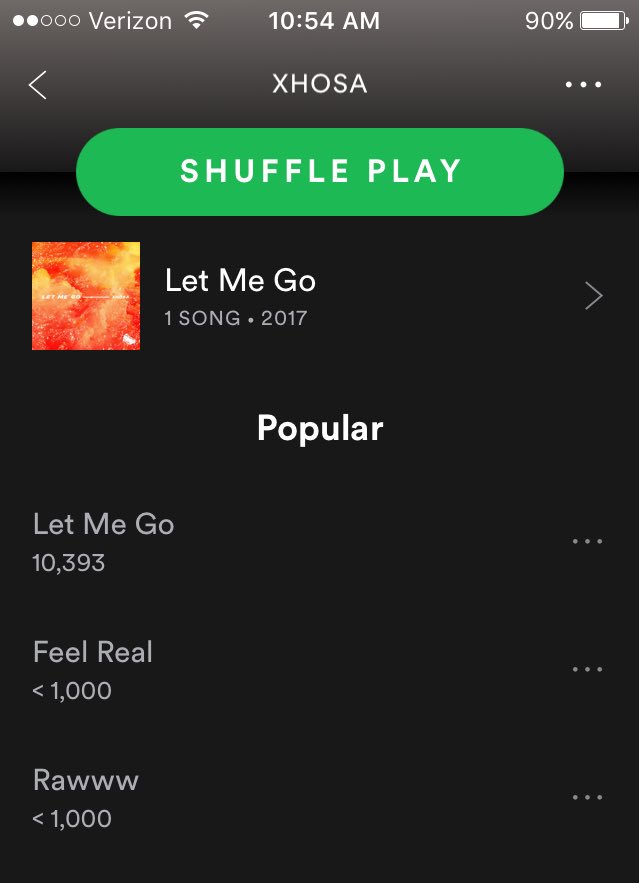 AMHARAXHOSA's tweet photo. Omg my latest single Let me go just reached over 10k listens on #Spotify! Check it here > https://t.co/Dcp0nAw7BT #letmego #xhosa #doomdab https://t.co/Hdlczu5I4i