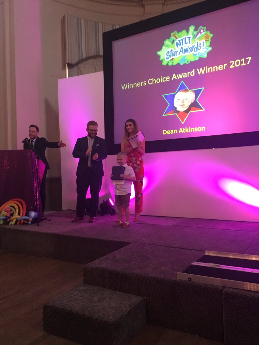 BSBCPrimaryHT's tweet photo. He's only gone and 'done it'!! Congratulations to our little Dean. #NTLTStarAwards2017 #Winnerschoice https://t.co/K0WtfQrsSO