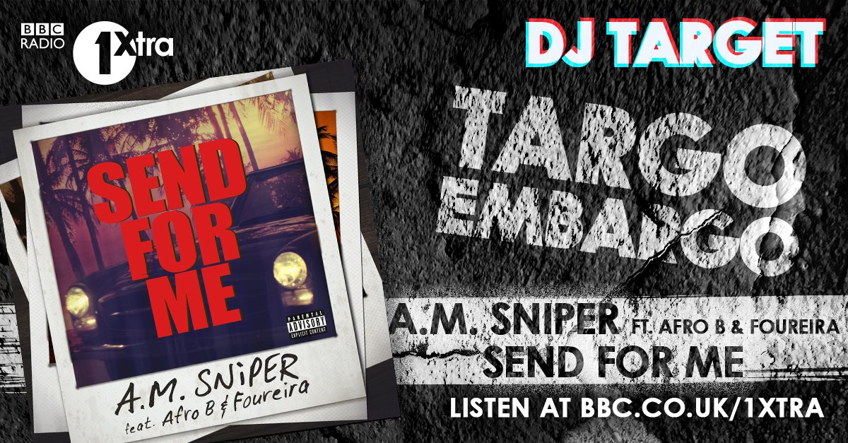 1Xtra's tweet image. ⏱7.45 NEW MUSIC ALERT⏱

🔊 @DJTarget's embargo comes from @snipermusic and oh gaush it's worth a tune in ⬇️

📻bbc.co.uk/1xtra