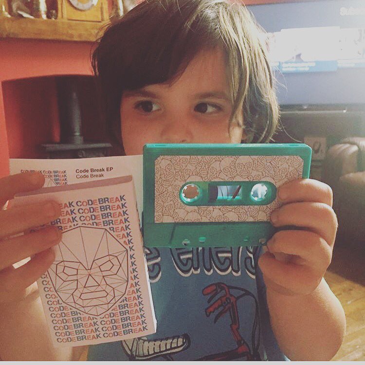 Our mate Rivers wondering how to play this thing #codebreak #punkrock