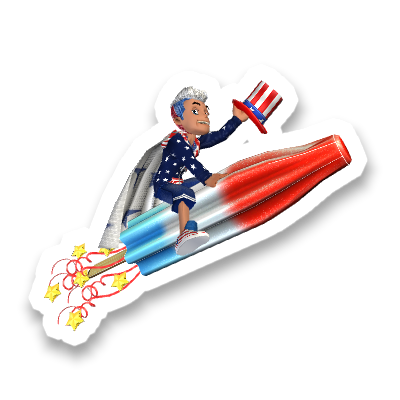 MeezStickerz's tweet photo. What’s the coolest part of #july4th weekend? Firecracker pops ofc! Happy 
Fourth of July, y’all! #independenceday #fireworks 🇺🇸 🎆 🎆 🎆 https://t.co/FmmUN4Y1pF