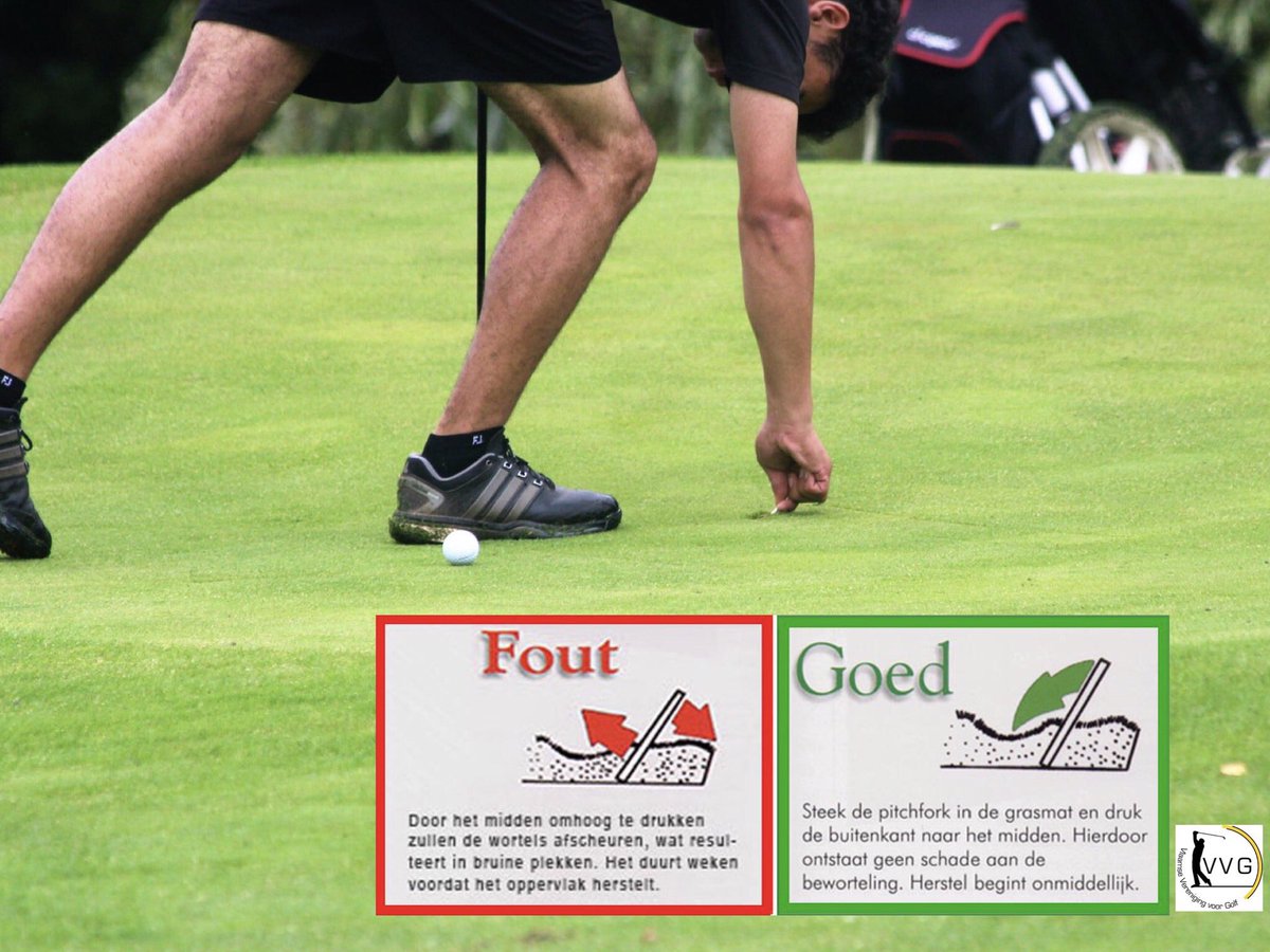 Vandaag gespot op de VVG Facilicom Junior Open ! 🔝🔝🔝#repairpitchmarks 👏👏👏