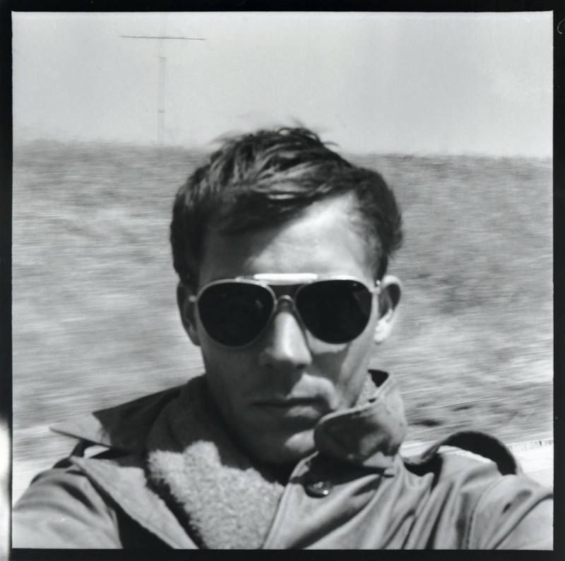 22 year old Hunter S. Thompson's selfie, San Juan, Puerto Rico, 1960.