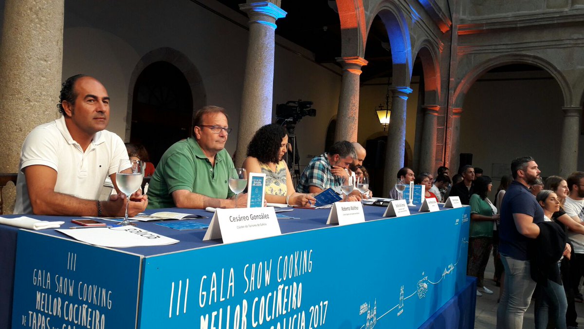 O xurado da III Gala Show Cooking de Tapas por Galicia preparado #detapasxgalicia