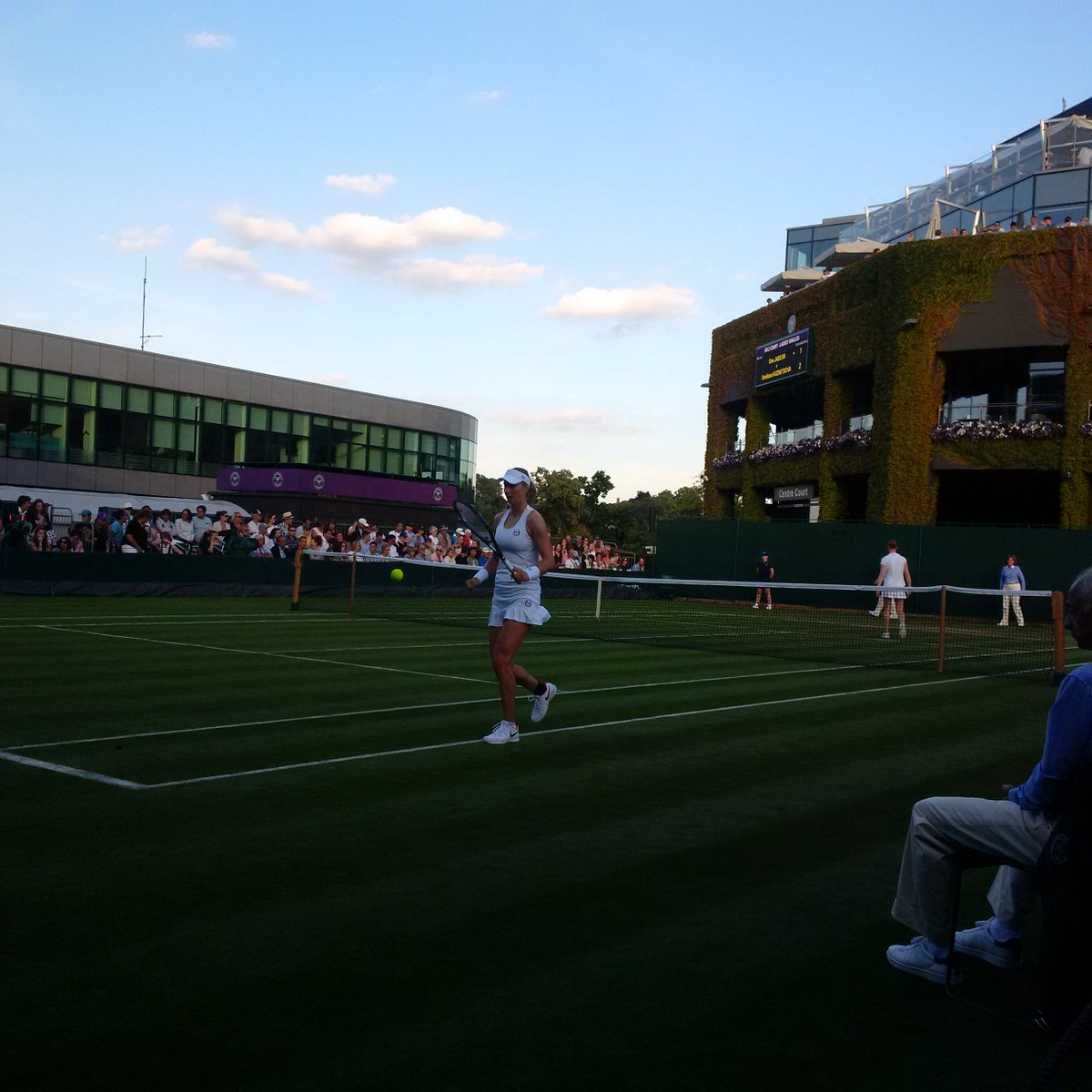 iconochasm's tweet image. Now back on court 17 @Wimbledon watching Makarova vs Van Uytvanck