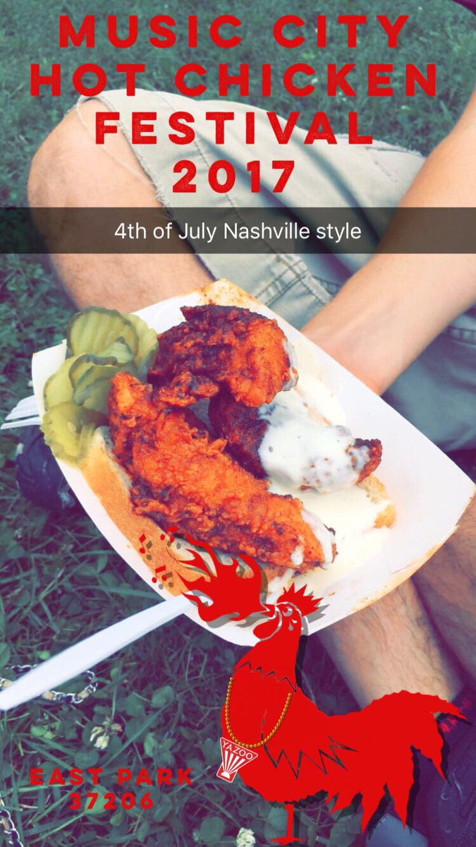 SabrinaKayaB's tweet photo. More important than fireworks. #hotchicken @HotChickenFest @pepperfirenash #Nashville #Happy4th 🔥🍗🇺🇸 https://t.co/Zh76nNCw6M