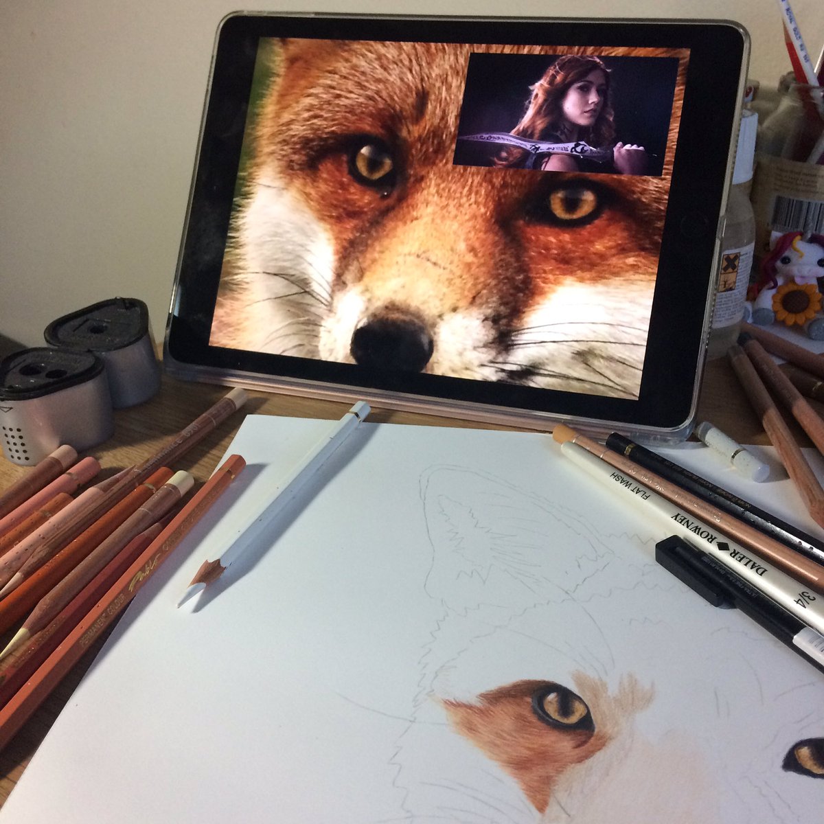 kpacker2000's tweet photo. ...new commission...new paper...or new @ShadowhuntersTV ..not sure which is more exciting!
#art #drawing #fox @alanvansprang #shadowhunters https://t.co/wHfCZO5eZn