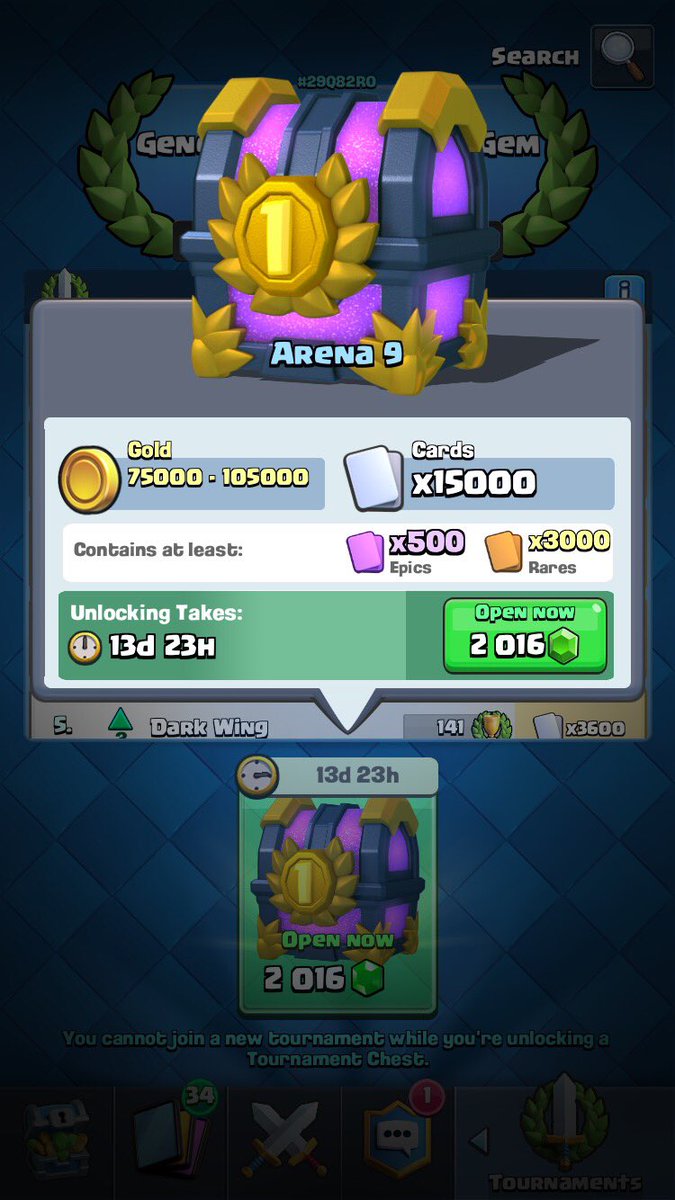 My first and only 15k chest #BringBack15ks