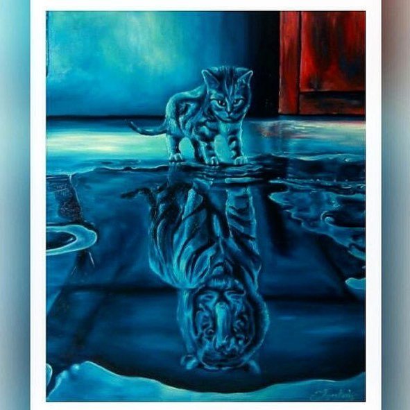 UnknownEmporium's tweet photo. 'Discovery' oil painting by @jonnyworksgallery #kitten #tiger #painting #artsanity #art #sleep #dreamart  #created… https://t.co/7x9bCw5NuQ https://t.co/oBjcaTBsbD