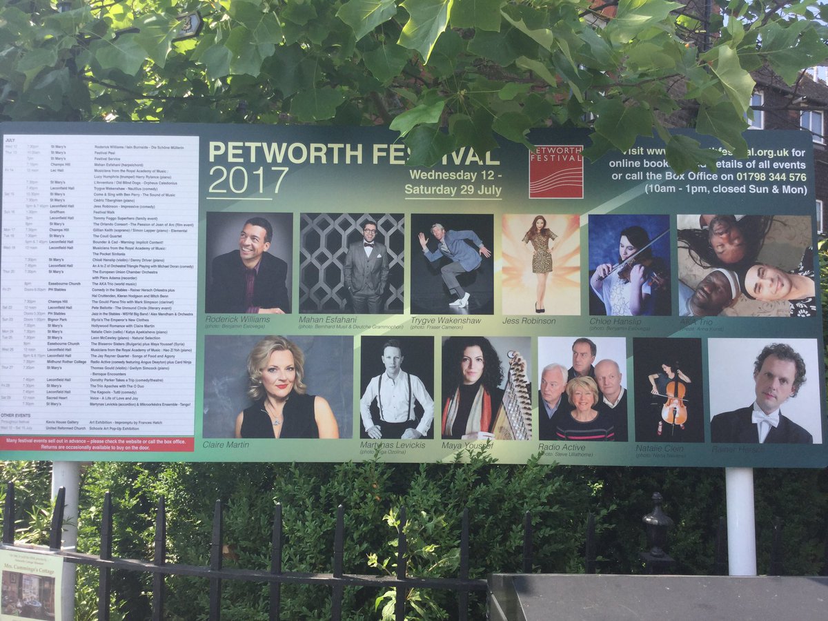 #PetworthFest starts in one week on 12th July. Over 40 shows. Something for everyone! #music #comedy #theatre #family #petworthhour