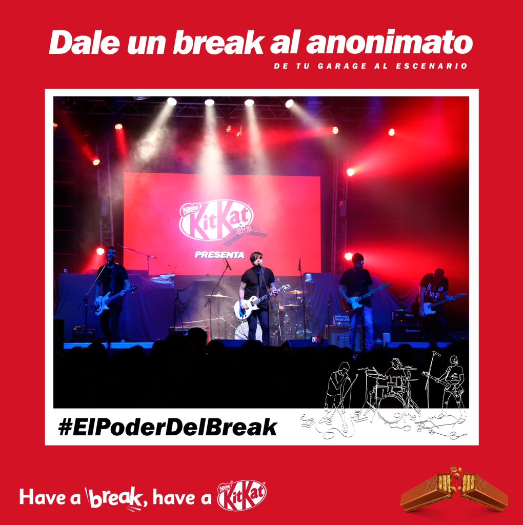KitKatAR's tweet image. Imágenes del Recital donde la banda Enero, ganadora de "Dale un break al anonimato", tocó delante de 1500 personas. #ElPoderDelBreak #KitKat