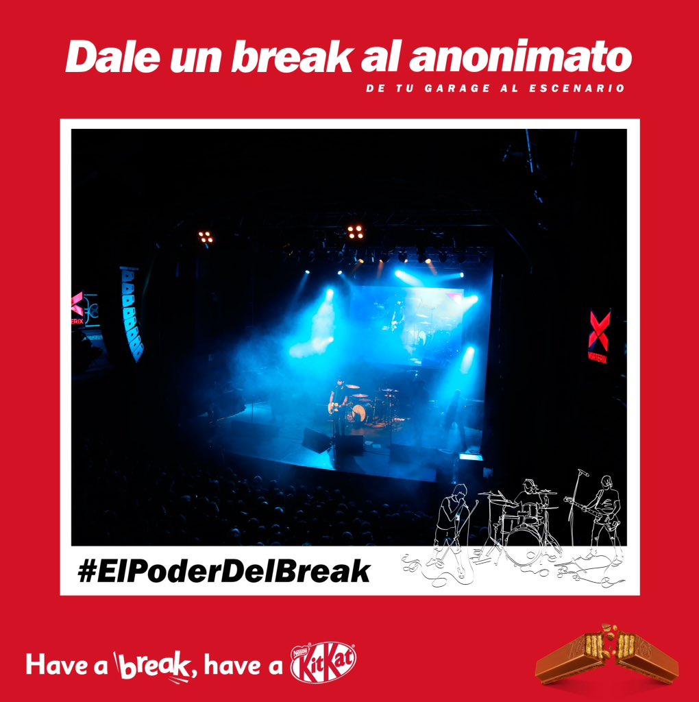 KitKatAR's tweet image. Imágenes del Recital donde la banda Enero, ganadora de "Dale un break al anonimato", tocó delante de 1500 personas. #ElPoderDelBreak #KitKat