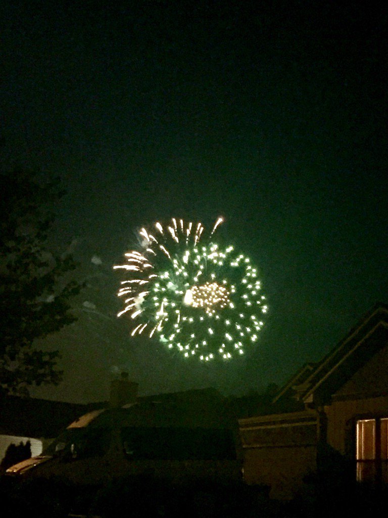 Bumble0423's tweet photo. We even had a pineapple fireworks tonight! Am I the only one that sees the Psych pineapple? #psychtv #PsychtheMovie https://t.co/0cOKbv2DSN
