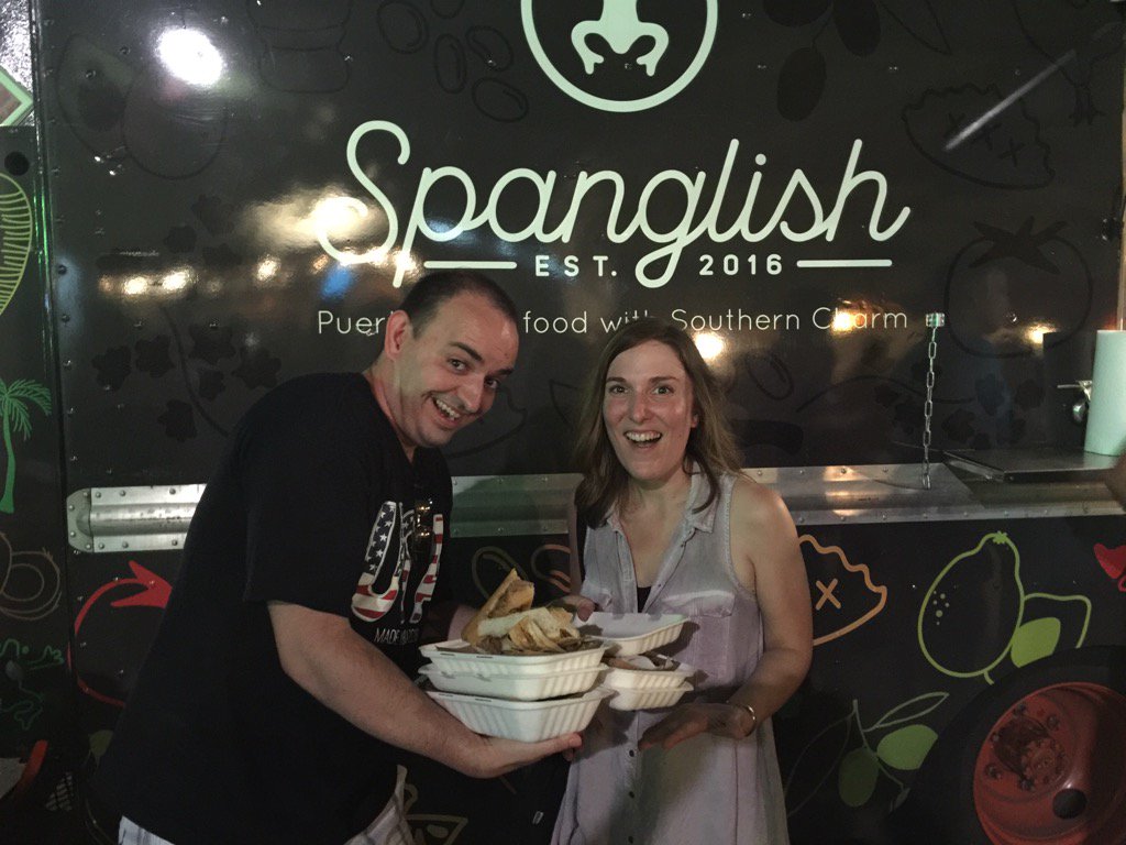 Having a blast at #theworks with some amazing food from @EatSpanglish #abc11