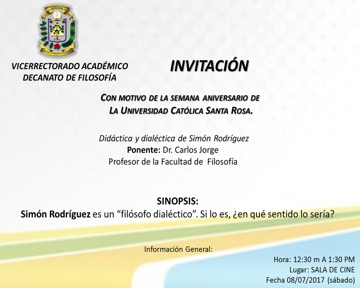 UCSAR_FILOSOFIA's tweet image. #SEMANAANIVERSARIAUCSAR