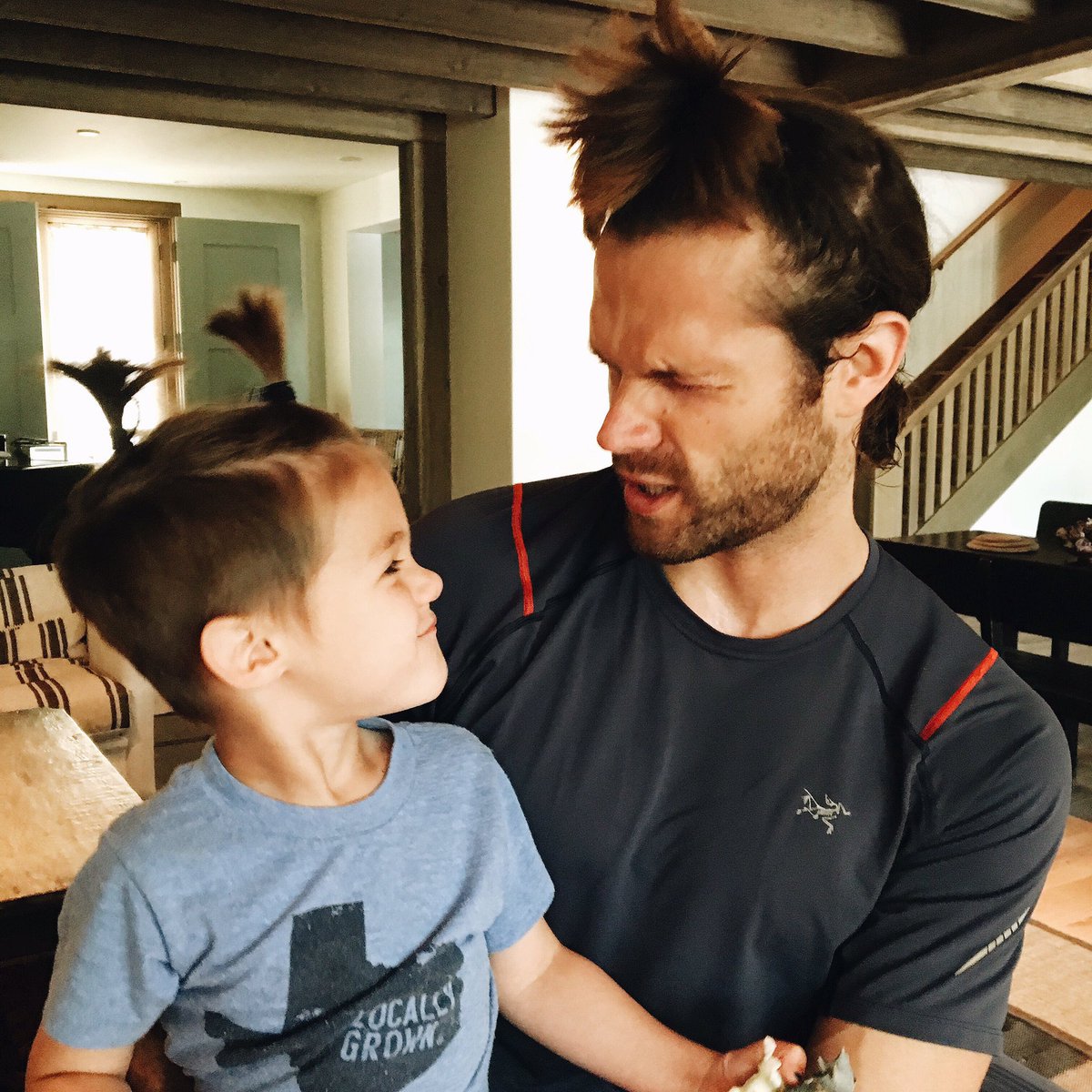 GenPadalecki's tweet photo. My "mane men" on America's birthday! ❤️🤘💙 https://t.co/GPkXBULO5G