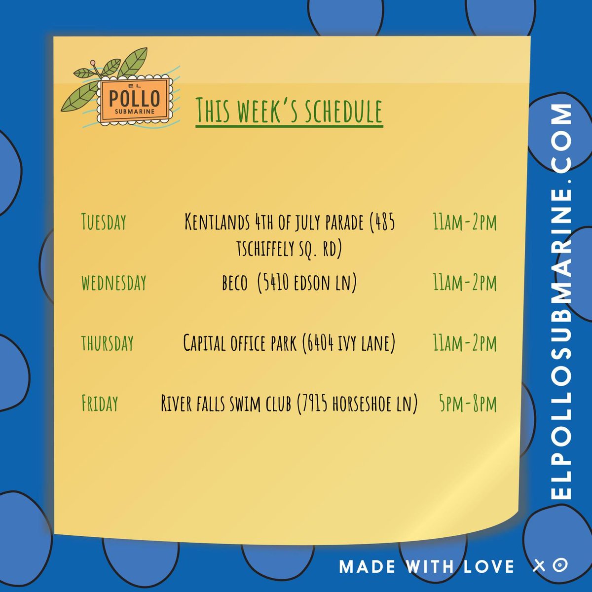 Hope everyone is enjoying their July 4th weekend! Here's a glimpse of what's ahead this week...

#4thofJuly #lunchtime #poolside