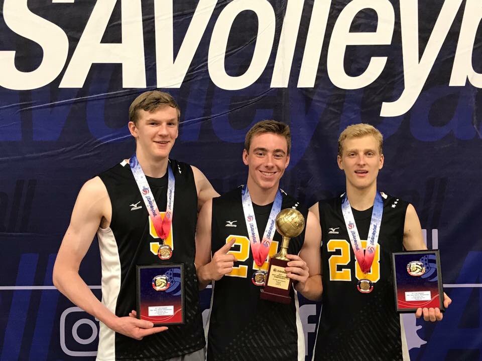 Congratulations to Henrik Liapunov, Nick Laudati and Jack Lincoln and their team for winning the 18-1 Club Championships! #ctvb
