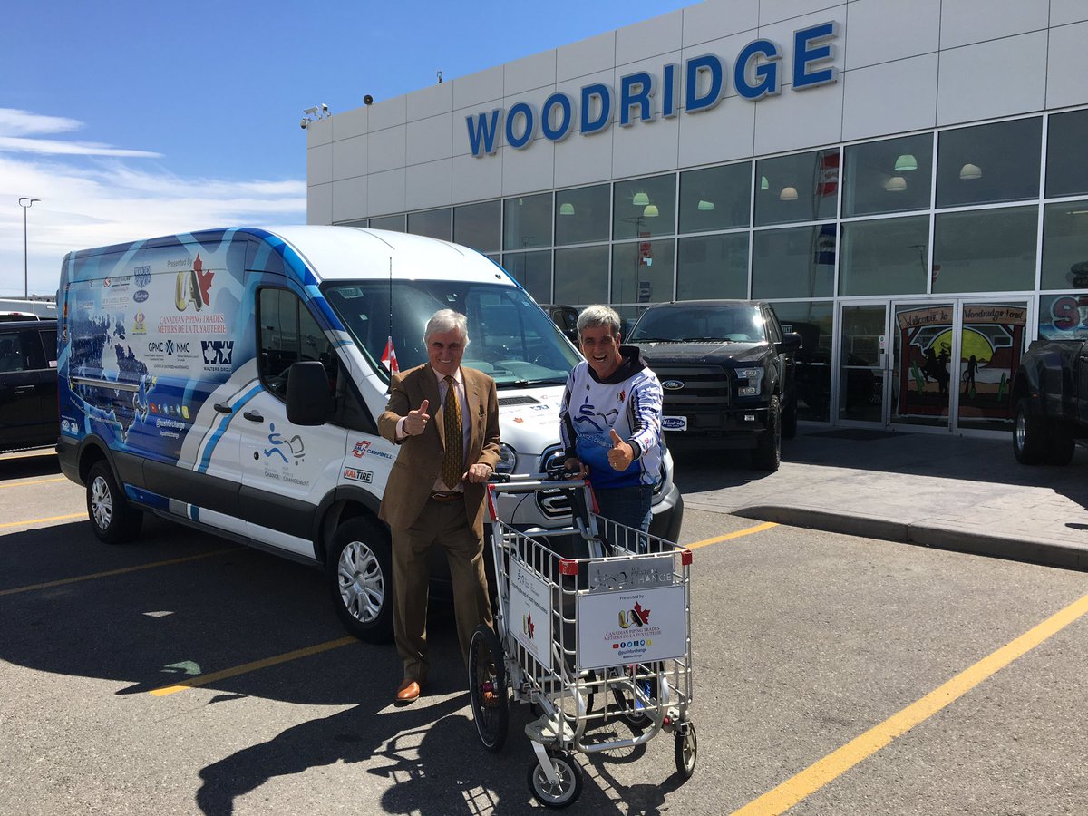 Thanks &amp; shoutout to <a href="/WoodridgeFord/">Woodridge Ford</a> for supporting our campaign not only in #Calgary- but right across #Canada with our support vehicle.