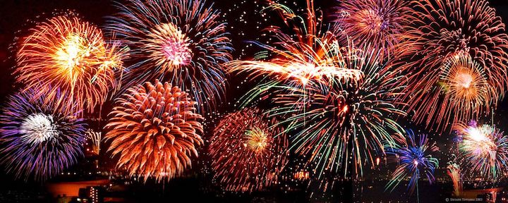 Colorful Fireworks tonight? Hug a Chemist & thank Aluminum Barium Calcium Chlorine Copper Nitrogen Oxygen Sodium & Strontium.