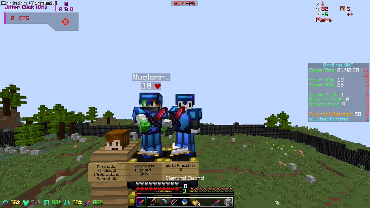 ArmandoUHC's tweet photo. GG#12 to2 con @Nuclear150 empezamos muy mal y luego nos chetamos mucho GG grax @OnlyKillerUHC @DaniboyTeam and thanks for hosting @stfuusav! https://t.co/YnYWMzVgZW