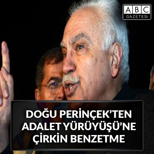 Doğu Perinçek'ten çirkin benzetme: 'Adalet Yürüyüşü bonzaidir'
abcgazetesi.com/dogu-perincekt…