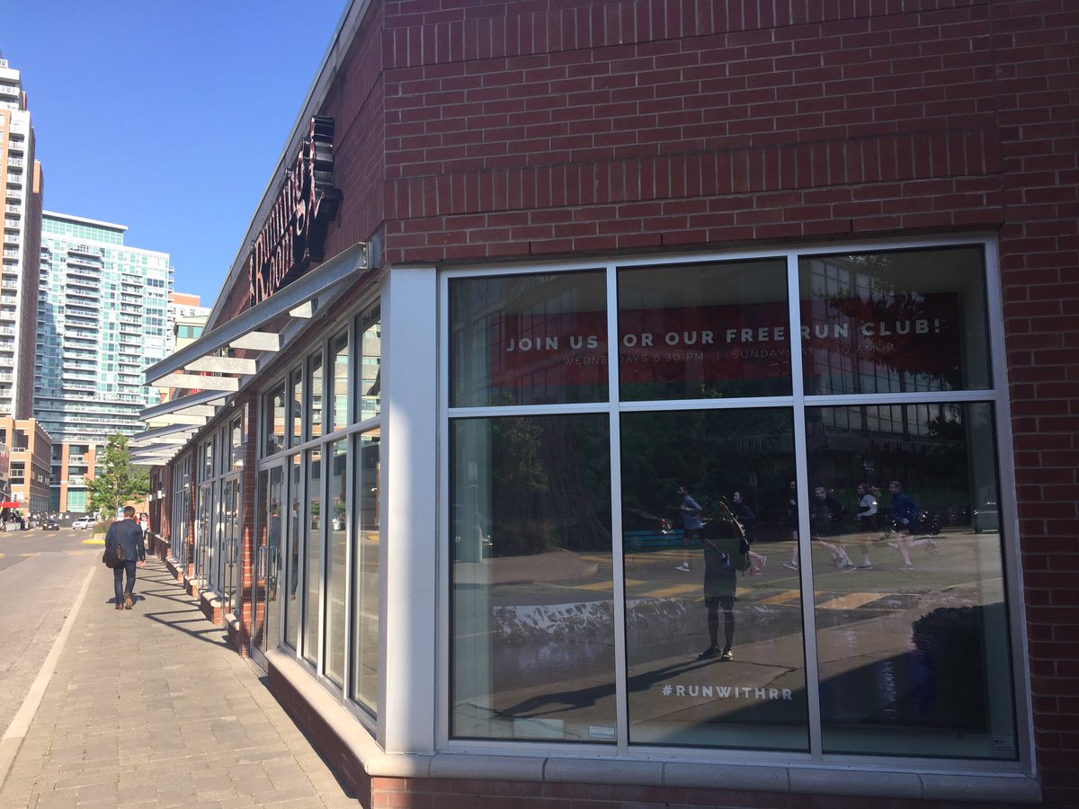 cruzdemp's tweet photo. Cross training talk with Coach Cruz at the Running Room Liberty Village! Tomorrow we do hills!! @MultiSportCan #msctri #mscdu https://t.co/jrMKZUuRyW