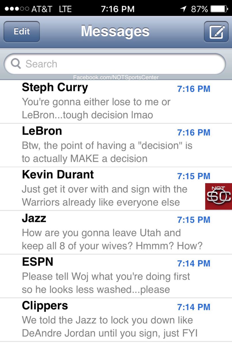 NOTSportsCenter's tweet photo. Gordon Hayward's phone has been blowing up while he figures out what he's actually doing: https://t.co/HF4wkp9EPz