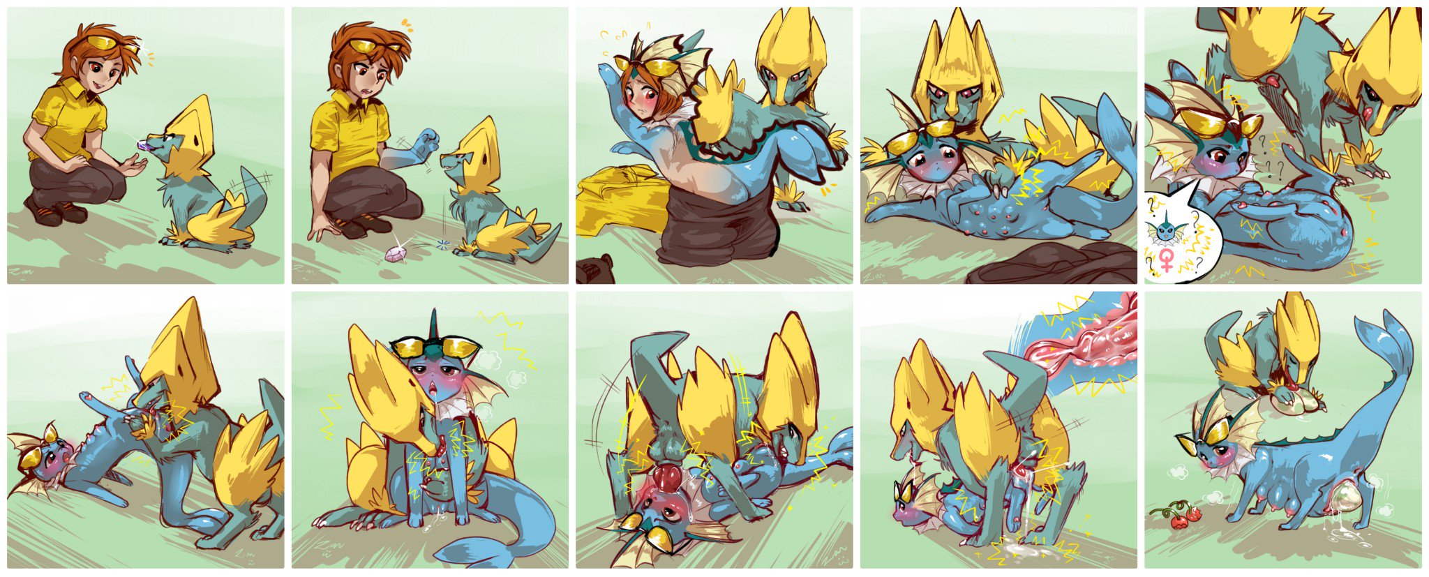 “NSFW [Vaporeon TF/TG x Manectric] https://t.co/oWWncrZ7eD #Pokemon #NSFW #...