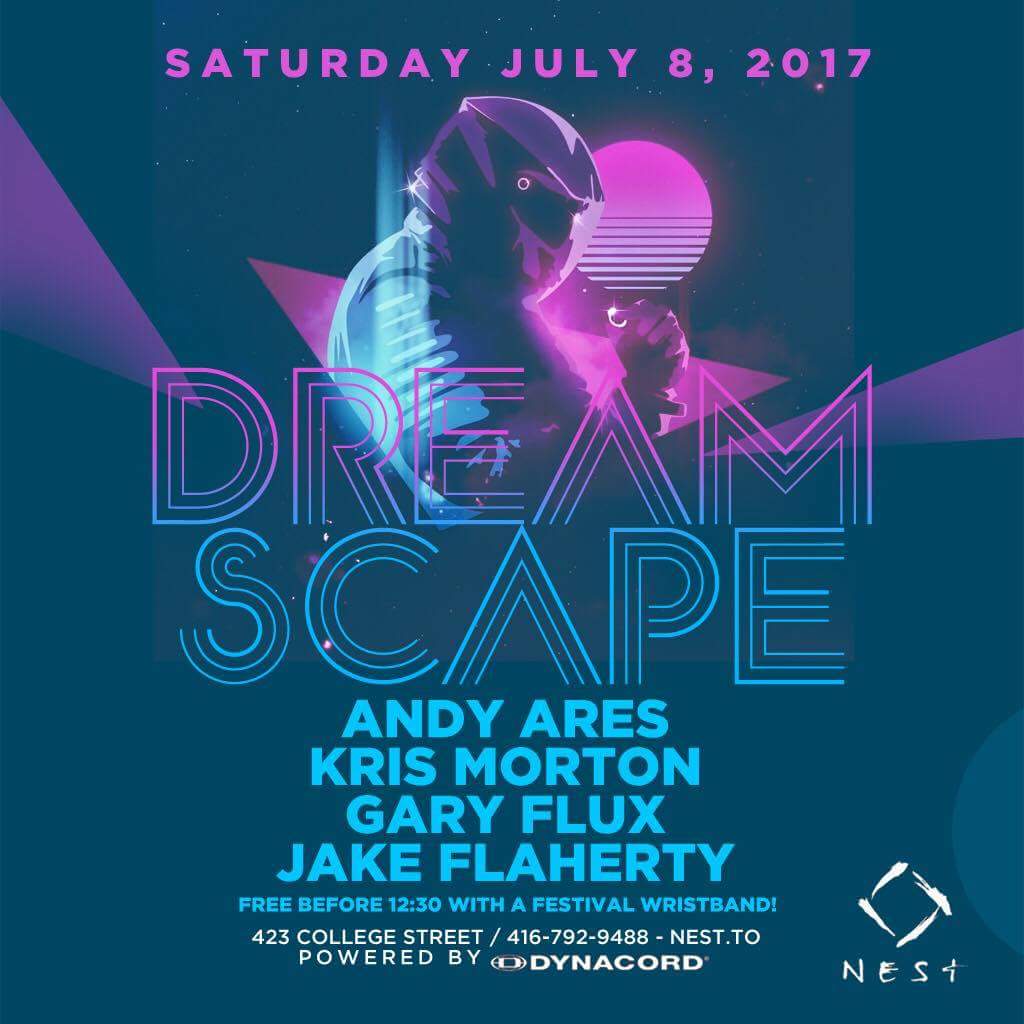 NestToronto's tweet photo. Saturday July 8
Destination: ||DREAMSCAPE|| 👨🚀🌠
Free admission with a festival wristband until 12:30AM!
#NestTO #music #festival #summer https://t.co/96TIDcXaoF