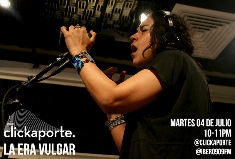 Ibero909FM's tweet image. En @Clickaporte presentamos la sesión de música con @laeravulgar