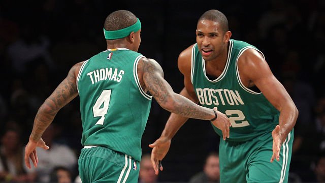 Isaiah Thomas and Al Horford got fired up after Gordon Hayward elected to sign with the Celtics. 
nesn.com/?p=744756