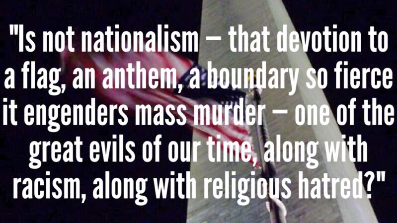 "Is not nationalism..."