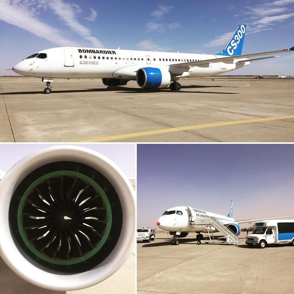 ChaparralJet's tweet photo. Crosswind testing Bombardier CS300 #bombardier #testflight  #prattandwhitney #pw1500g #toolsofthetrade #chaparralj… https://t.co/8NeNMDN3X5 https://t.co/TCnB2KowPL