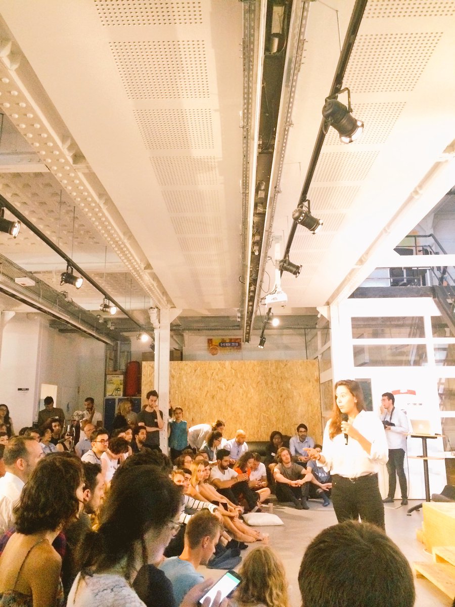 Au @SenseCubeCC pour découvrir les entrepreneurs sociaux de demain #SenseMorning <a href="/MakeSense/">makesense</a>