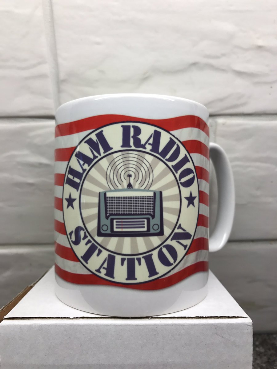 My new American flag radio station mug check it out on my site