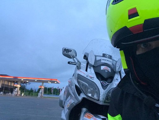 goodwillbiker's tweet photo. Day 2! Here we go! #Goodwillbiker #IronButt #Charity #ForTheKids #Yamaha #Finland https://t.co/Qo0GVnZDwG