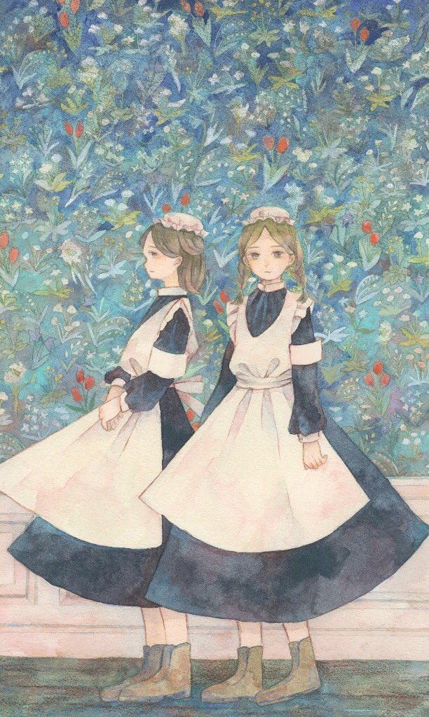 「水彩を主に使って絵を描きます
同じ色を使いがちなので下半期は色調を課題にしたい…」|kgのイラスト