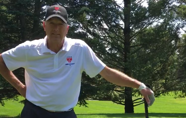 HireHeroesUSA's tweet photo. #CarlMeyer finished 180 holes - 10 ROUNDS - at 8:44p CT. Played 16 hrs, 34 mins. He said "Gonna sleep well tonight!" https://t.co/BQSirz91ly https://t.co/GlNZu8djlh