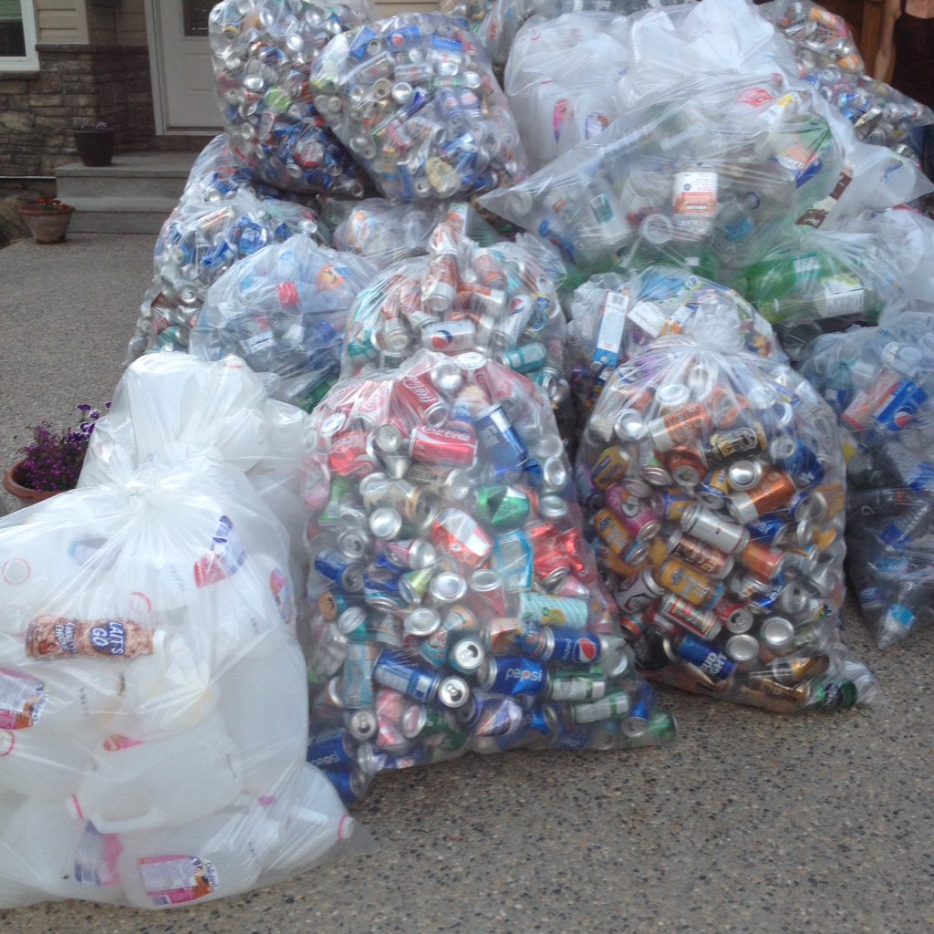 My night, recycling for Fujioka student exchange!