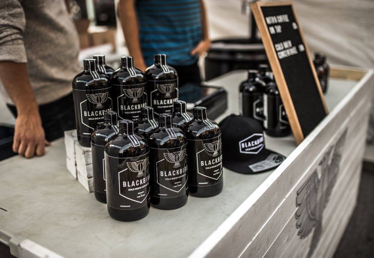 A cold brew coffee from <a href="/blackbird_brew/">Blackbird Cold Brew</a> is the perfect solution on a hot summer morning. Check them out on July 14!
