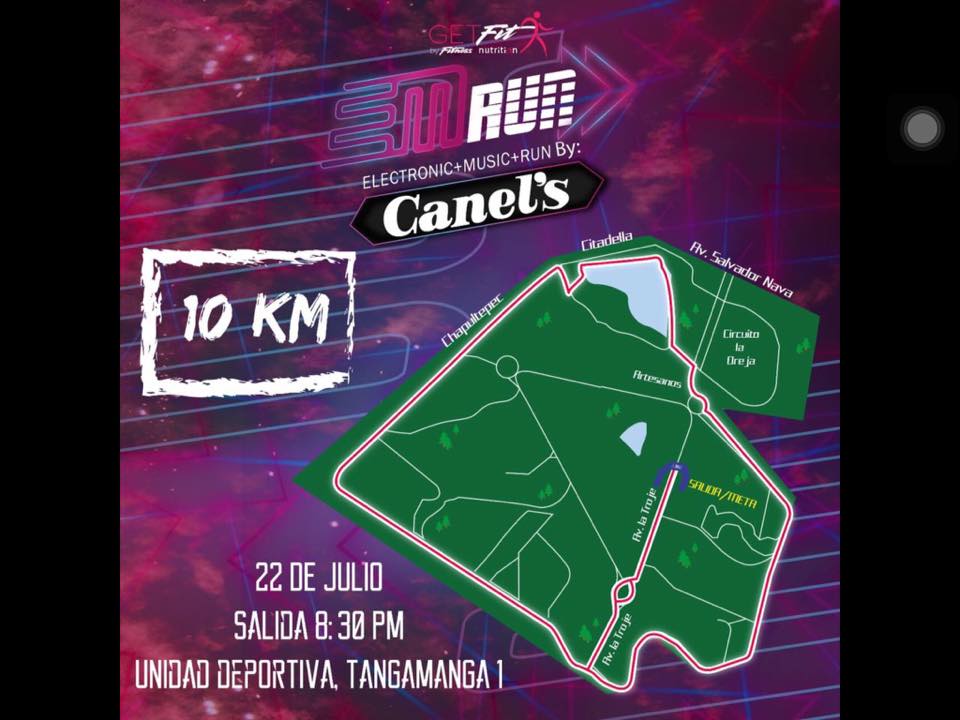 CanelsMx's tweet photo. Te presentamos la ruta a recorrer según los kms, ¿Y tú, ya estás listo? Súbele a la música y prepárate para correr. #EMRUN #Canels 👊🏻 https://t.co/uyqAiLkfwM