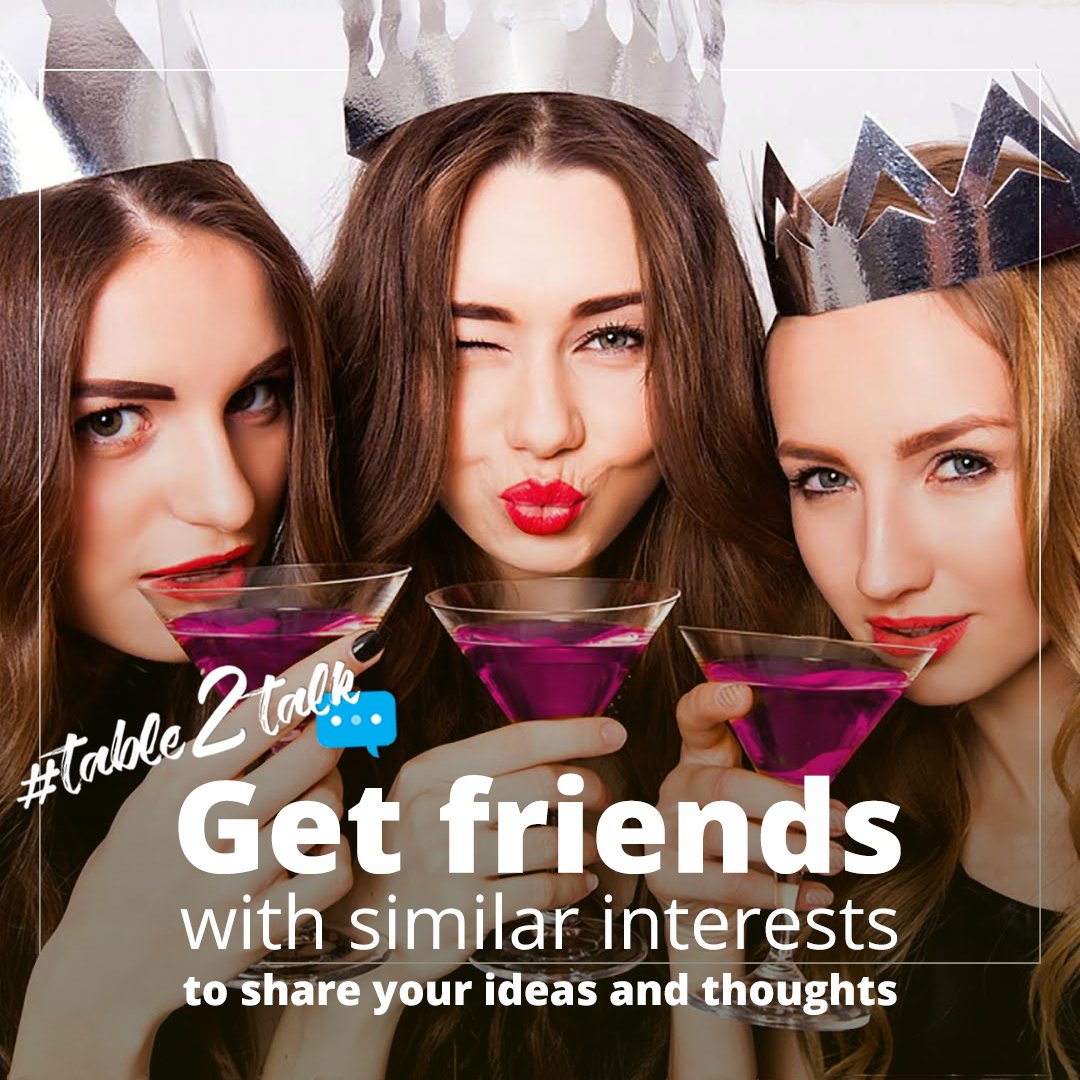 table2talk's tweet image. Find your true friend on #Table2Talk and meet him/her to share your ideas and thoughts.
#FriendsTable #Entertainment
bit.ly/2scFj7K