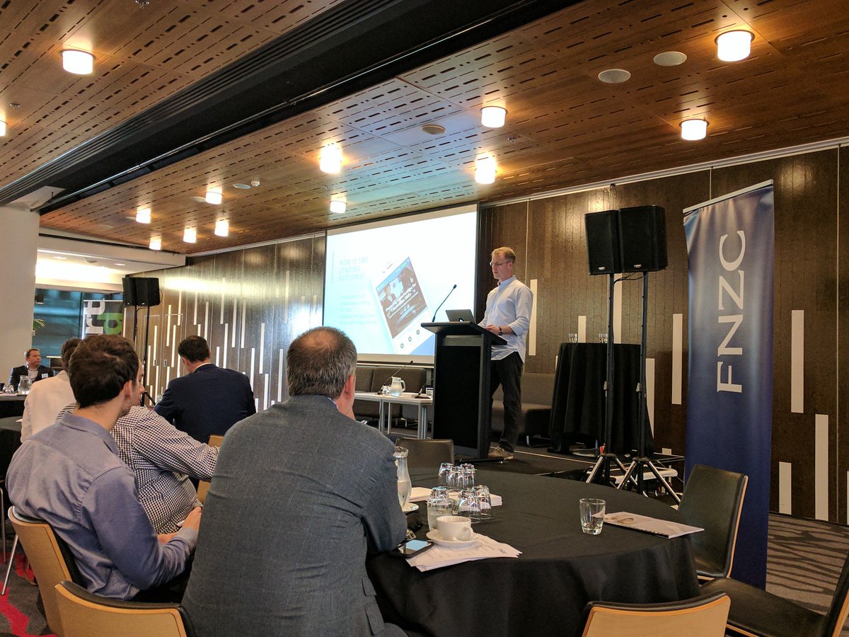 ZipBusinessNZ's tweet photo. @LachlanHeussler spoke at Heartland's conference today, speaking the #future of #fintech and Banking and fintech: friend or foe? #altfi https://t.co/cA19rTAHo9