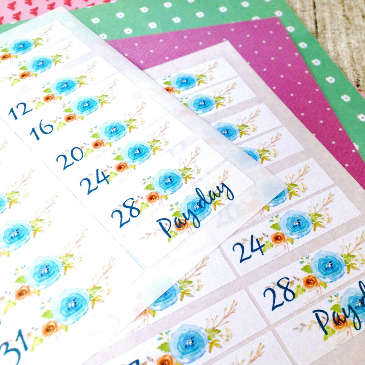 chilliipeppa's tweet image. Date Stickers, Month, week day, Flower, Pastels, Planner Stick… etsy.me/2s1rOLj #planneraddict #DateStickers