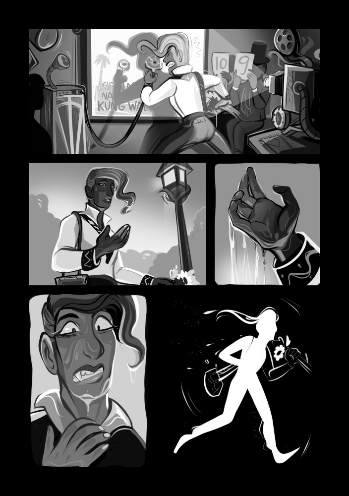 [3/4]
Malachi's night out! These are prolly some of my fave pages :3c
[her siblings are named Jasper and Ventura] 