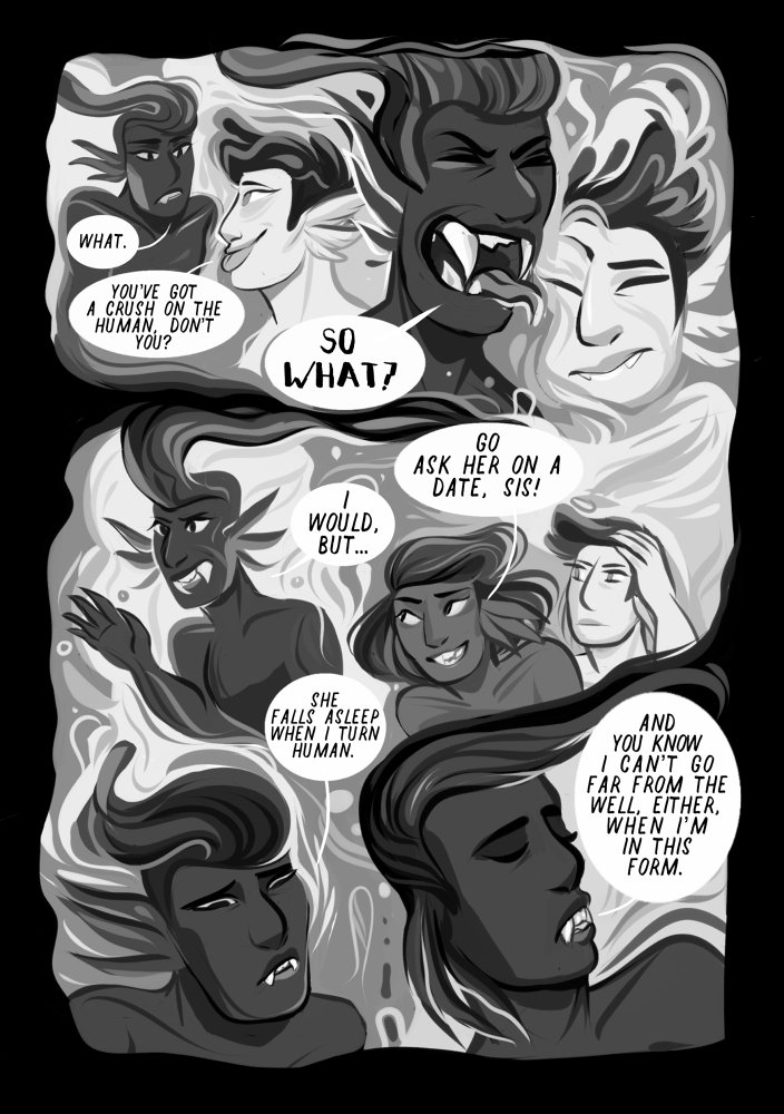 [3/4]
Malachi's night out! These are prolly some of my fave pages :3c
[her siblings are named Jasper and Ventura] 